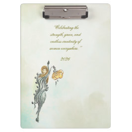 Women: Nature’s Quiet Power,Notbook Klemmbrett