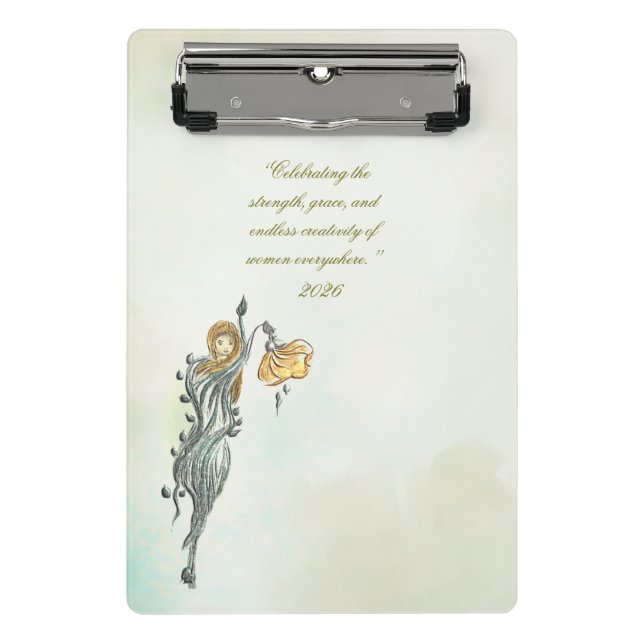 Women: Nature’s Quiet Power,Notbook Mini Klemmbrett (Vorderseite)