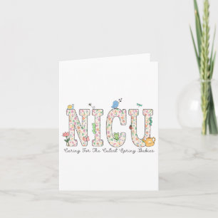 Women Nicu Nurse Spring Kümmerte für die Niedliche Karte