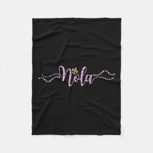 Women Nola Mardi Gras Carnival Mardi Fleecedecke