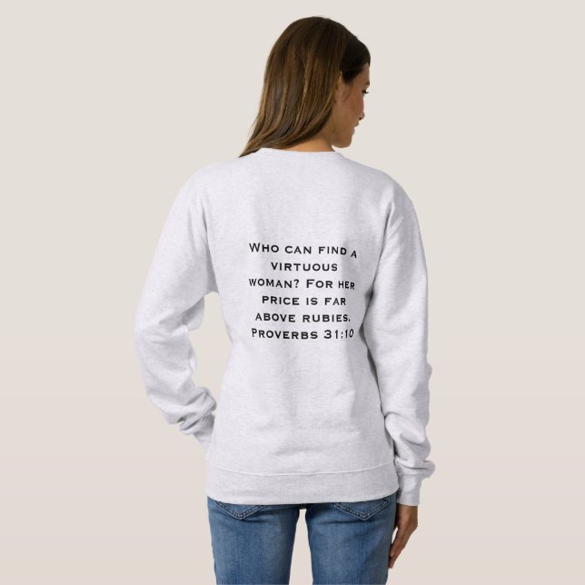Women of Valor Sweatshirt (Schwarz voll)