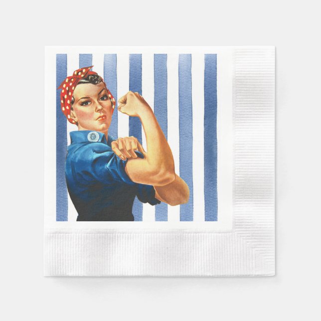Women Power Paper Napkin Serviette (Vorderseite)