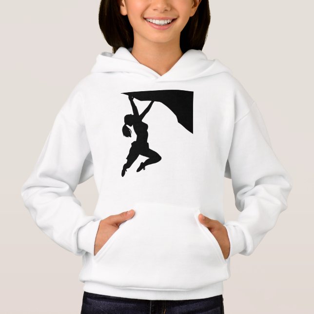 Women Rock Climbing Climber Hoodie (Vorderseite)