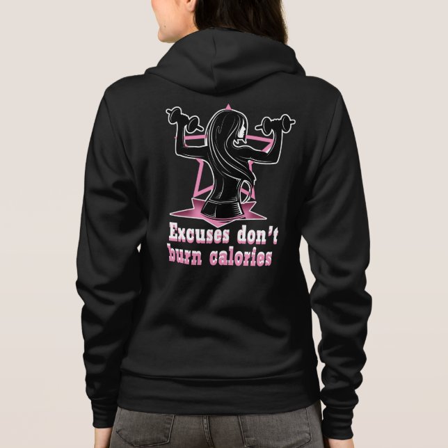 Women’s Gym T-Shirt Hoodie (Rückseite)