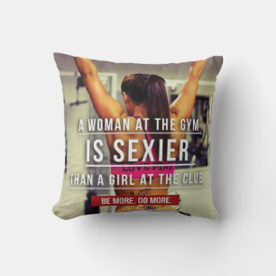 Women’s Gym Workout Motivational Kissen