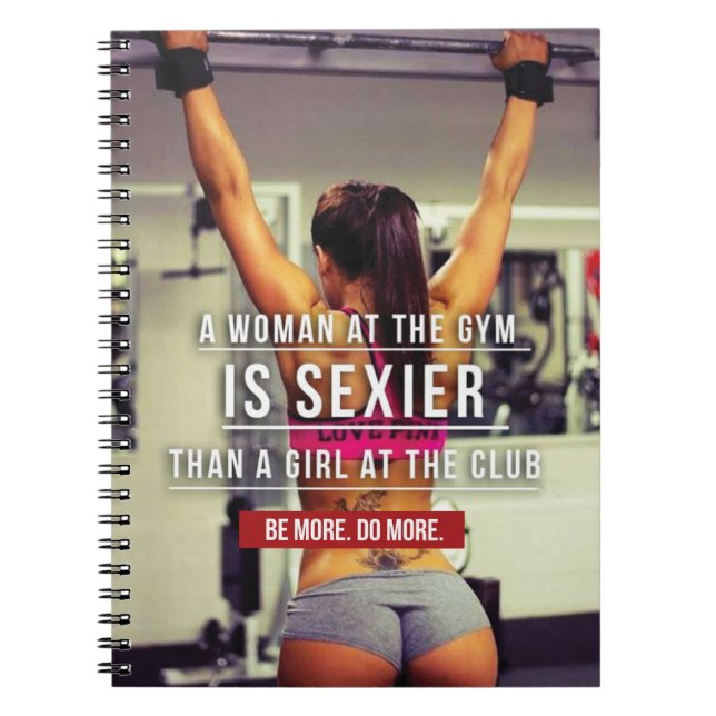 Women’s Gym Workout Motivational Notizblock (Vorderseite)