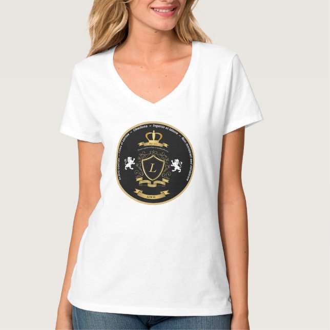 Women’s Lewis Crest v-neck tee (Vorderseite)