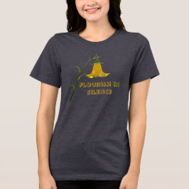 Women’s Relaxed Fit Short Sleeve T-Shirt – Flowers Tri-Blend Shirt
