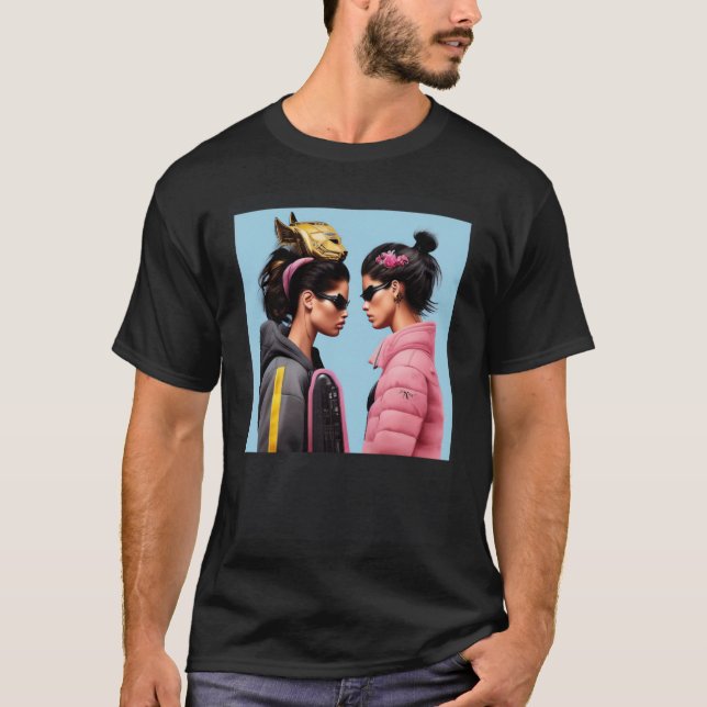 Women Style Wardrobe Inspo Outfit Idee Puffy Sky B T-Shirt (Vorderseite)