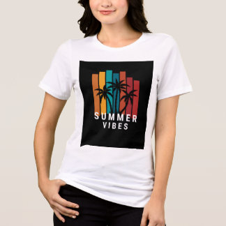 Women T-Shirt Casual  Soft Comfortable Daily Tri-Blend Shirt