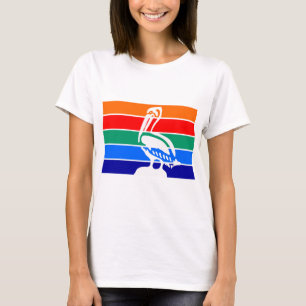 Women T Shirt mit der Fahne von St. Petersburg
