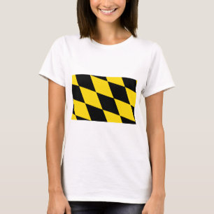 Women T Shirt mit Fahne München, Bayern