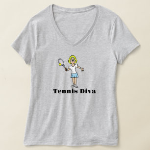 Women Tennis Diva T - Shirt - Blonde