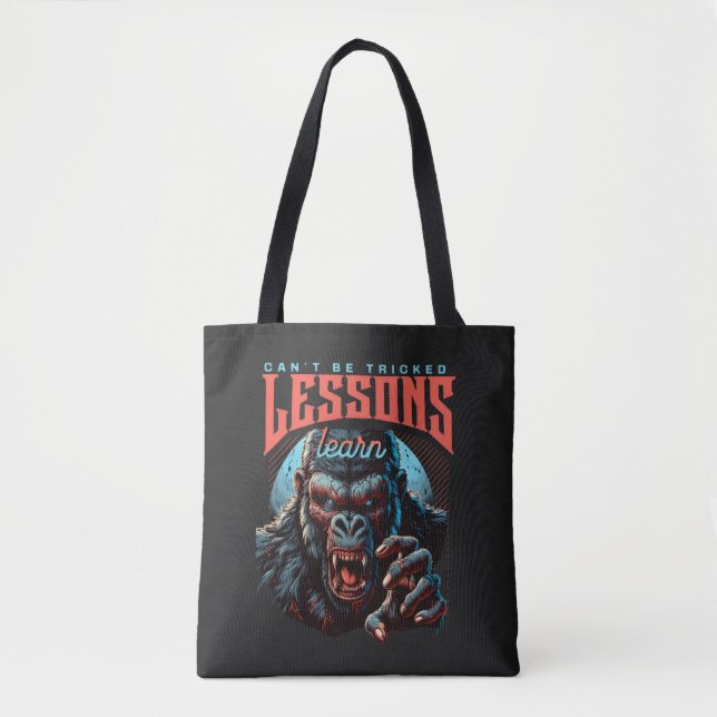 Women Wise Gorilla Lessons Learn Tote Bag Tasche (Vorderseite)
