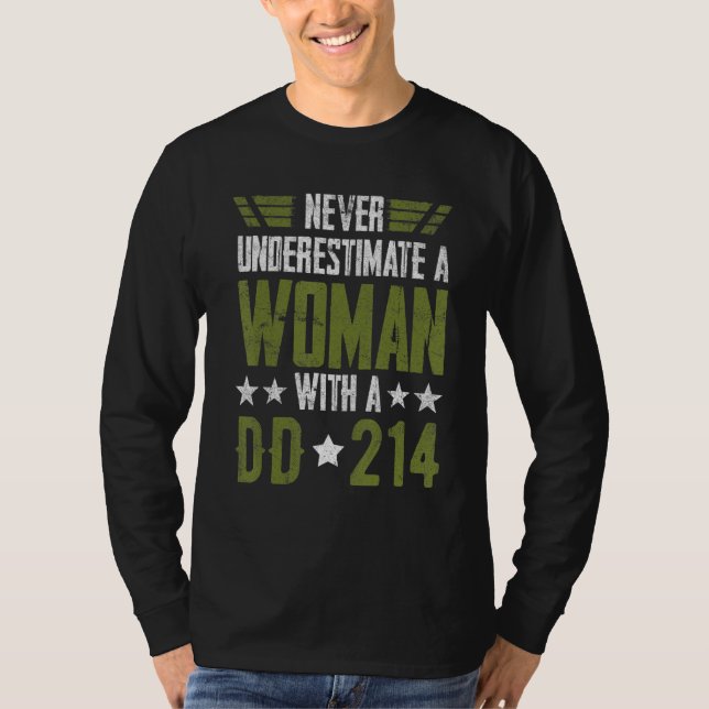 Women With DD-214 Female Veterans Day_2 T-Shirt (Vorderseite)