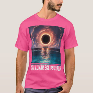 Womens 2025 Total Lunar Eclipse Moon Astronomie Lo T-Shirt