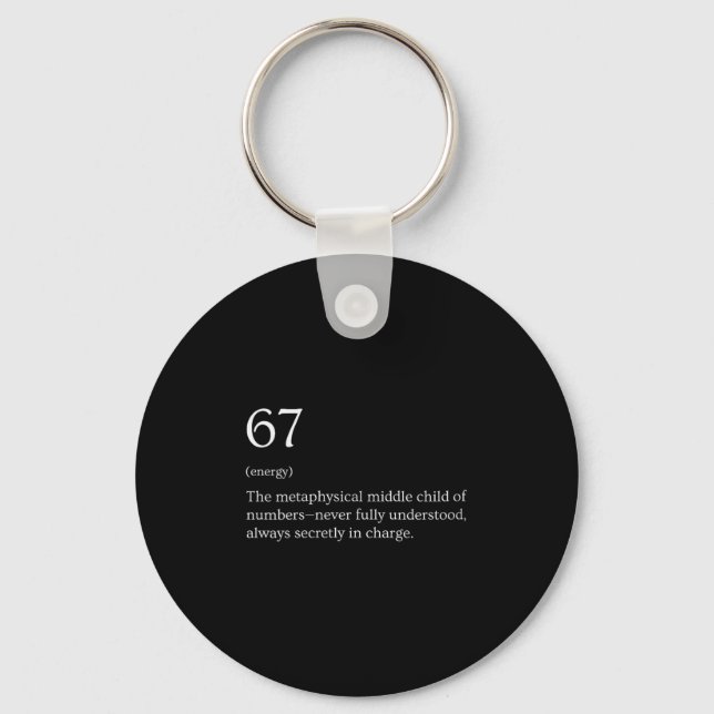 Womens 67 Definition Meme V-neck  Schlüsselanhänger (Vorderseite)