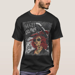 Womens Area 51 Alien Roswell Janet Airlines Tshir T-Shirt