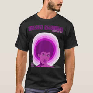 Womens Aretha Franklin Fillmore West Pink VNeck T-Shirt