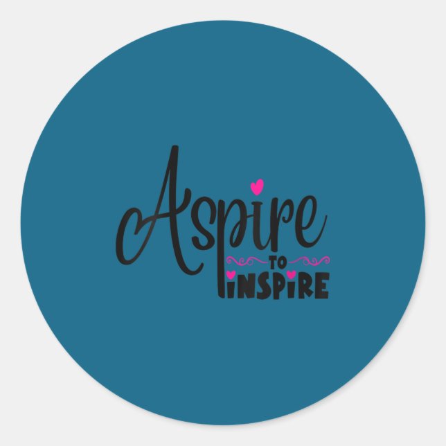 Womens Asre To Insre Sitive Motivational Gift Tee  Runder Aufkleber (Vorderseite)