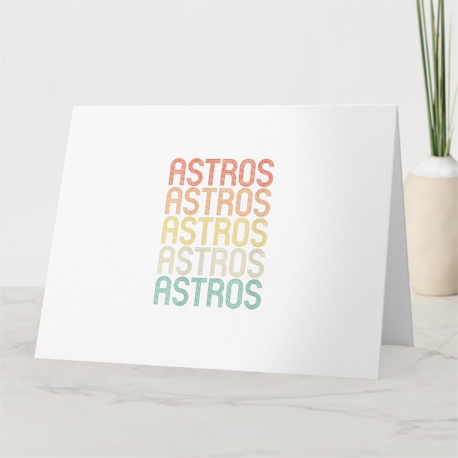 Womens Astros  Karte (Vorderseite)