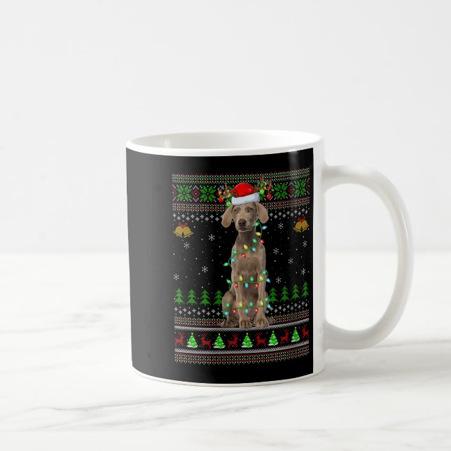 Womens Australian Cattle Dog Ugly Christmas Sweate Kaffeetasse (Rechts)