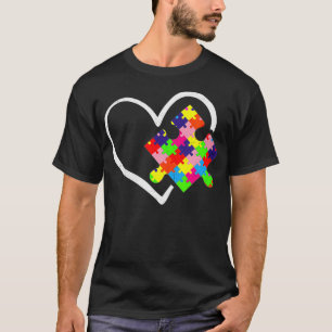 Womens Autismus Bewusstsein Tag Puzzle Liebe Autis T-Shirt