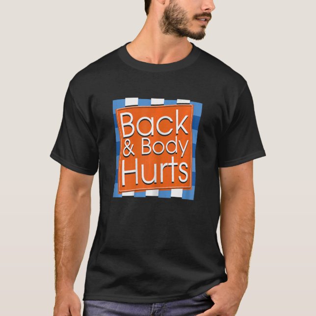 Womens  Back Body Hurts Quote Workout Gym Top 1 (Vorderseite)