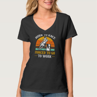 Womens Barrel Racing Rodeo Geboren zu Rennen gezwu T-Shirt