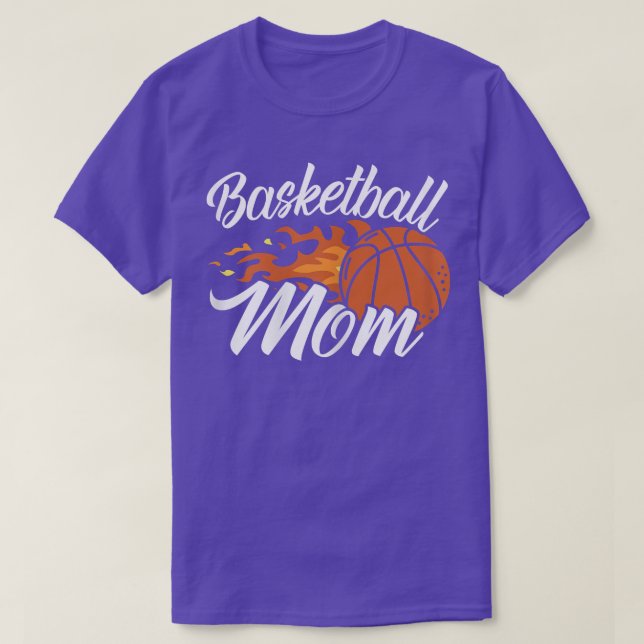 Womens Basketball Mama Player Hoop Junkie Mütter D T-Shirt (Design vorne)
