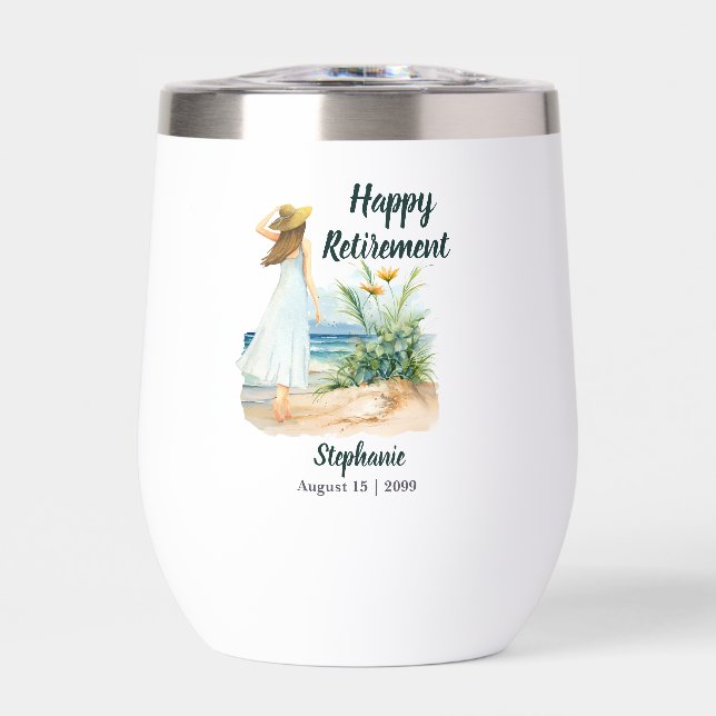 Womens Beach and Blume Themed Retirement Party (Vorderseite)