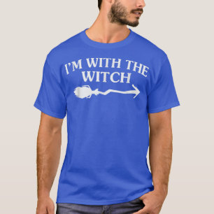 Womens Beängstigend Halloween Design Besen Hexe T T-Shirt