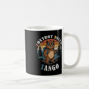 Womens Bear Foxtrots Deltas Tangos Funny Bear V-ne Kaffeetasse