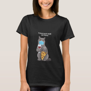 Womens Behalte Distance Britisches Kurzes Haar Kit T-Shirt