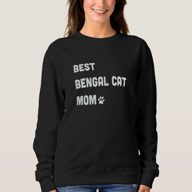 Womens Best Bengal Cat Mom   Cat   Sweatshirt (Vorderseite)