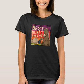 Womens Best Horse Mama Ever Horse Lover Reittiere T-Shirt
