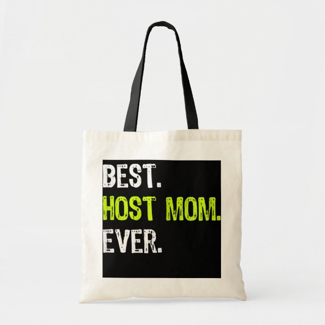 Womens Best HOST MOM Ever Funny mother's day Tragetasche (Vorne)