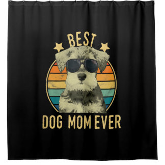 Womens Best Hund Mama je Miniatur Schnauzer Duschvorhang