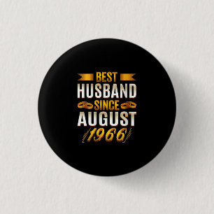 Womens Best Husband Seit August 1966 - Funny 54. Button