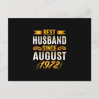 Womens Best Husband Seit August 1972 - Funny 48. Ankündigungspostkarte