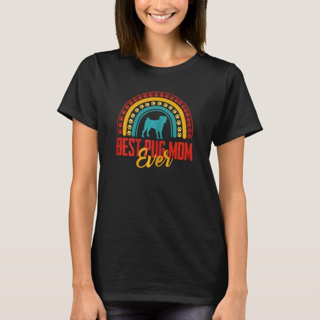 Womens Best Mops Mama je Rainbow Mops Eigentümer T-Shirt (Vorderseite)