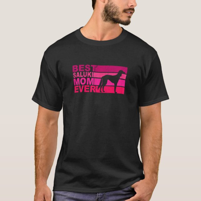 Womens Best Saluki Mom Ever T-Shirt (Vorderseite)