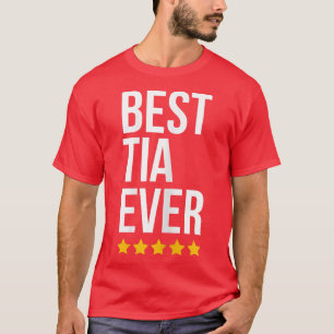 Womens Best Tia je Oma Großmutter Funny Mot T-Shirt