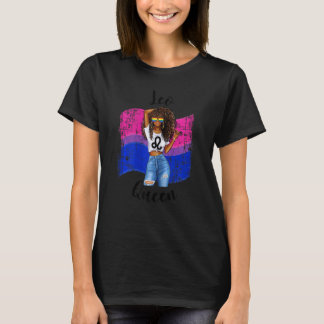 Womens Bisexual Leo Queen Black Womens Bisexual Pr T-Shirt
