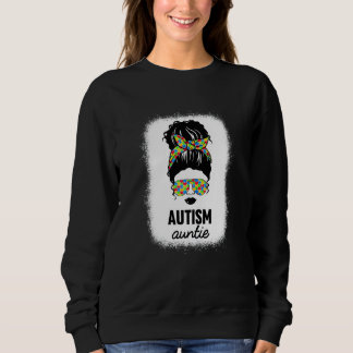 Womens Black Autismus Tante Autismus Awareness Aun Sweatshirt