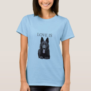 Womens Black German Shepherd Schäfer T Dog Mama V T-Shirt