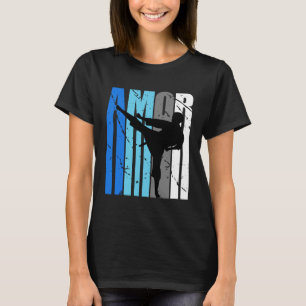Womens Blue Amor Jiu Jitsu Grades Fan Girl Uni T-Shirt