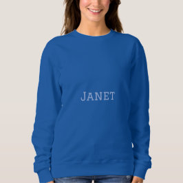 Women's Blue Basic Sweatshirt