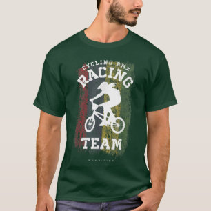 Womens BMX Bike Mauritius Flag Radfahren Raci T-Shirt