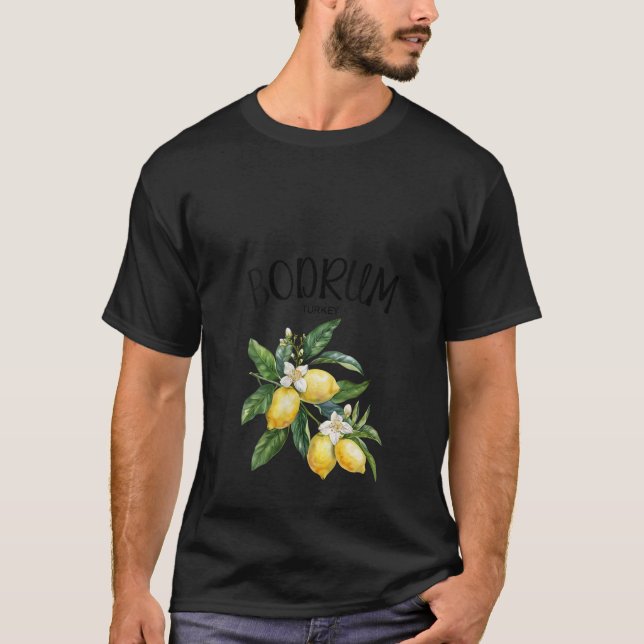 Womens Bodrum Lemon Art Turkish Frucht Lover Türke T-Shirt (Vorderseite)